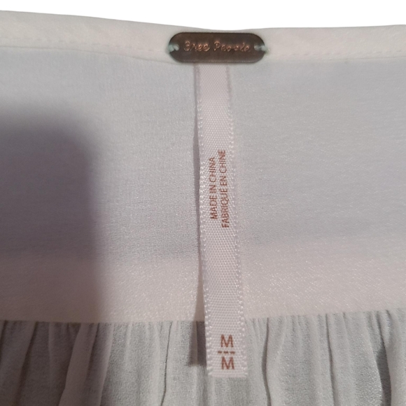 FREE PEOPLE bell sleeve blouse M - Picture 4 of 9